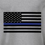 T / THIN BLUE LINE (FLAG)(NOT FOR AAFES)