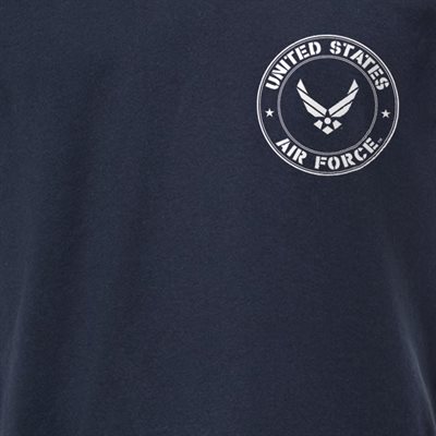 T / AIR FORCE (FULL FRONT CIRCLE) (WHT)