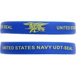 WRSTBND-U.S.NAVY SEALS UDT (GLD ON NVY)[DX21]