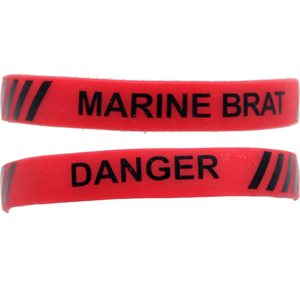 WRSTBND-DANGER MARINE BRAT RED[DX16]