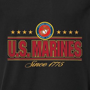 T / US MARINES COLLEGIATE LOGO (STRAIGHT)