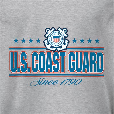 T / US COAST GUARD COLLEGIATE LOGO (STRAIGHT)