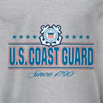 T / US COAST GUARD COLLEGIATE LOGO (STRAIGHT)