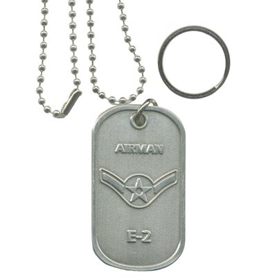 DOG TAG-AIR FORCE E-2 AIRMAN(DX14)