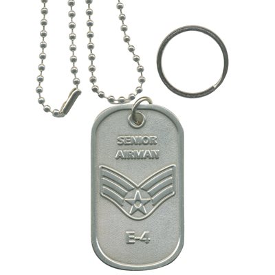 DOG TAG-AIR FORCE E-4 SENOIR AIRMAN(DX14)