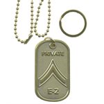 DOG TAG-ARMY E-2 PRIVATE(DX14)