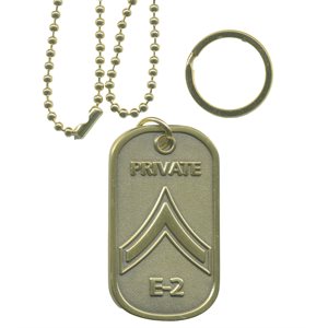 DOG TAG-ARMY E-2 PRIVATE(DX14)