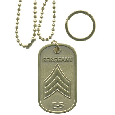 DOG TAG-ARMY E-5 SERGEANT (DX16)