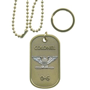 DOG TAG-ARMY O-6 COLONEL(DX14)