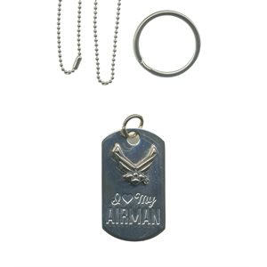 DOG TAG- I LOVE MY AIRMAN LADIES [DX18]@