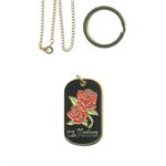 DOG TAG-MARINES W / ROSES LADIES(DX14)