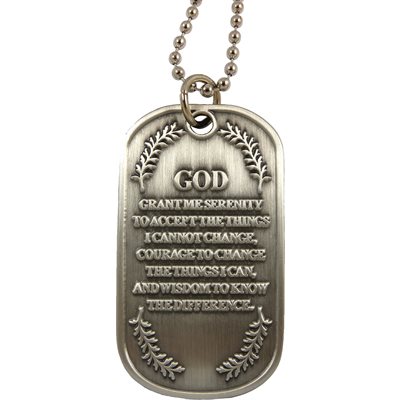 DOG TAG-SERENITY PRAYER