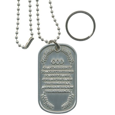 DOG TAG-SERENITY PRAYER