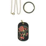 DOG TAG-NAVY MOM BLK(DX14)