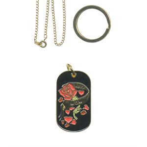 DOG TAG-NAVY MOM BLK(DX14)