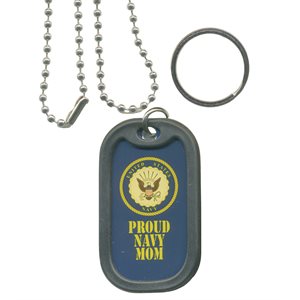 DOG TAG-PROUD NAVY MOM[DX18]