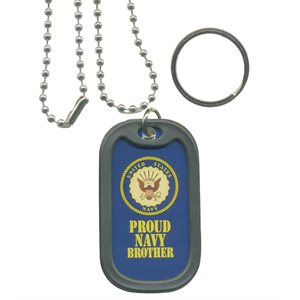 DOG TAG-PROUD NAVY BROTHER[DX18]@