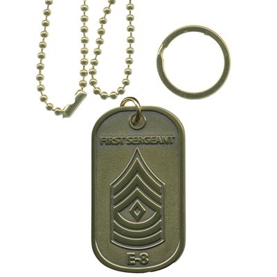 DOG TAG- E-8 FIRST SERGEANT(DX14)