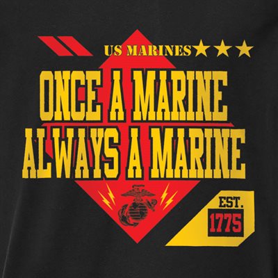 T / USMC ONCE, ALWAYS A MARINE@