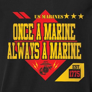 T / USMC ONCE, ALWAYS A MARINE@