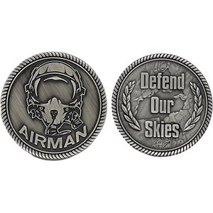 COIN-AIRMAN HELMET COIN DEFEND OUR SKIES