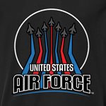 TRANS- AIR FORCE RED AND BLUE FIGHTER JETS