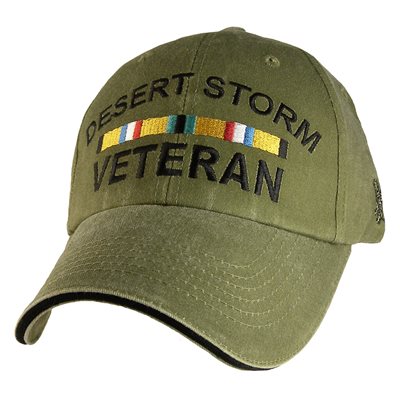 CAP-DESERT STORM VET W / 2 RIBBONS(ODG) 