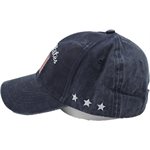 CAP- UNITED STATES AMER. FLAG (WASHED NAVY) 