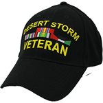 CAP-DESERT STORM VETERAN(BLK) 