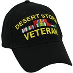 CAP-DESERT STORM VETERAN(BLK) 