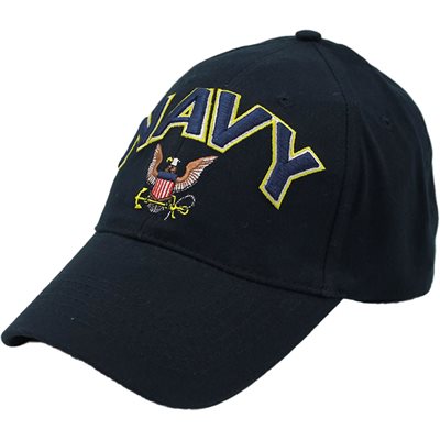 CAP-NAVY W / LOGO 3-D TEXT DKN