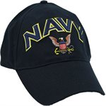 CAP-NAVY W / LOGO 3-D TEXT DKN