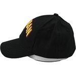 CAP-VETERAN W / GLOBE & ANCHOR 3-D BLK