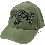 CAP-VETERAN W / GLOBE & ANCHOR 3-D (OD) 