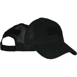 CAP-BLANK MESH BACK 3 H&L LOCATIONS BLACK 