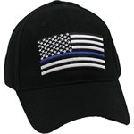 CAP-THIN BLUE LINE (BLK) NOT FOR AAFES