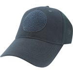 CAP-NAVY MESH BACK W / 7CM ROUND H&L !