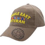 CAP-2LOC MIDDLE EAST VETERAN RIBBON & EAGLE (WCOY) 