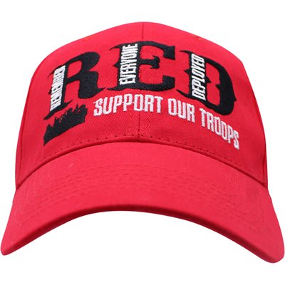 CAP-3LOC R.E.D. FRIDAY SUPPORT OUR TROOPS (RED) 