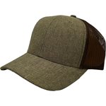 CAP-BLANK TRUCKER CAP HBRN / BRN