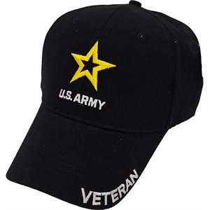 CAP-ARMY LOGO W / VETERAN ON BILL 