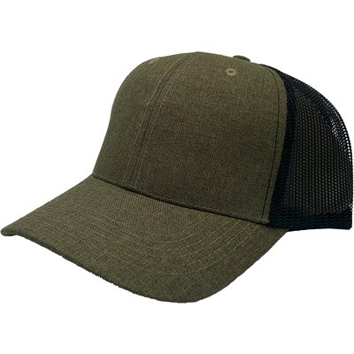 CAP-BLANK TRUCKER CAP GREEN / BLK