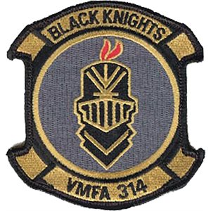 PAT-VMFA 314 BLACK KNIGHTS(SUBD 4"(FLDK)