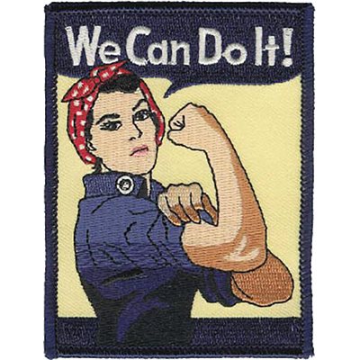 PAT-WE CAN DO IT(WWII LADY)4" (FLDK)