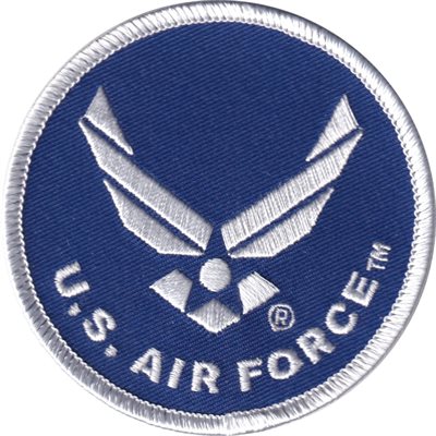 U.S. AIR FORCE W / HAP (3")