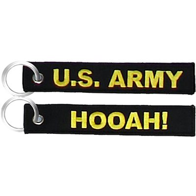 KEYCHAIN- HOOAH! - U.S. ARMY(5.75"X1")