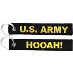 KEYCHAIN- HOOAH! - U.S. ARMY(5.75"X1")