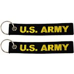 KEYCHAIN- U.S.ARMY - BLK (5.75"X1")