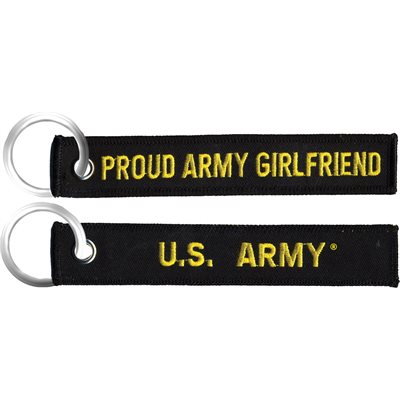 KEYCHAIN-PROUD ARMY GIRLFRIEND