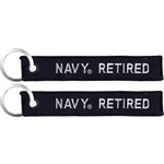 KEYCHAIN-NAVY RETIRED